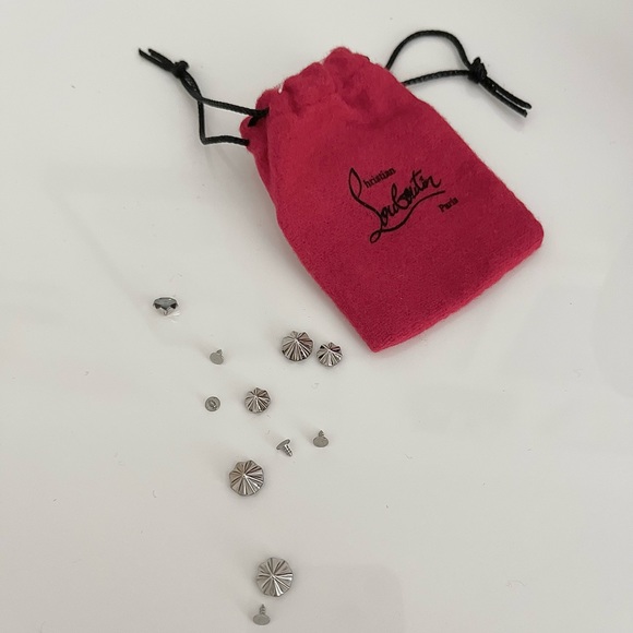 Drama Pump 100 Veau Velours Christian Louboutin Heels In Black/Silver, Size 38 - Picture 11 of 15